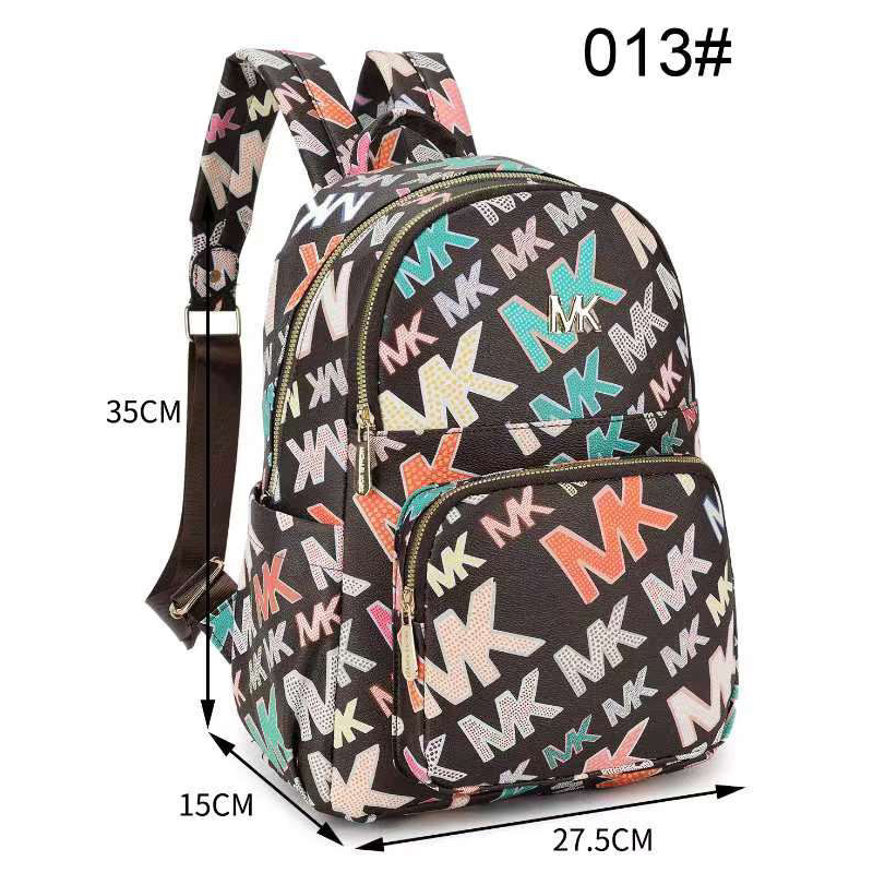 JYS 34x27.5x15cm M&.K Backpack Fashion Bag High Quality Leather ...