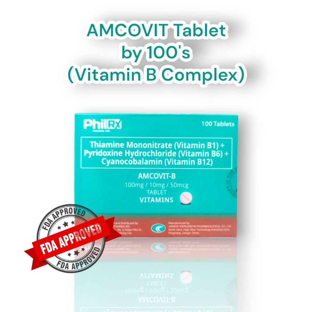 AMCOVIT B ( FORTE / TABLET) VITAMIN B COMPLEX 100 Capsule/box | Shopee ...