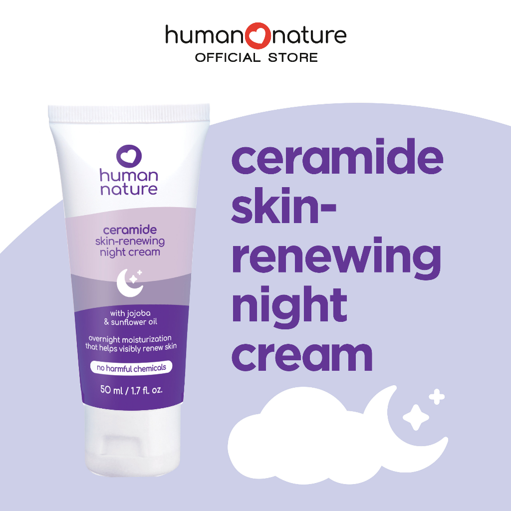 Human Nature Ceramide SkinRenewing Night Cream 50ml Moisture