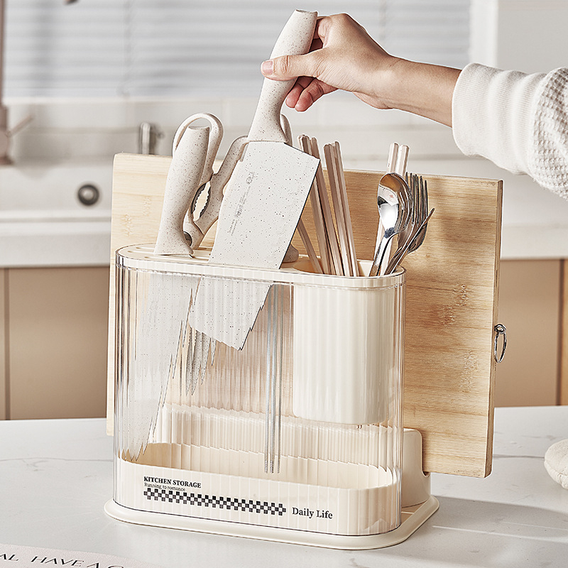 Kitchen Knife Holder Cutting Board integrated multi-functional knife ...