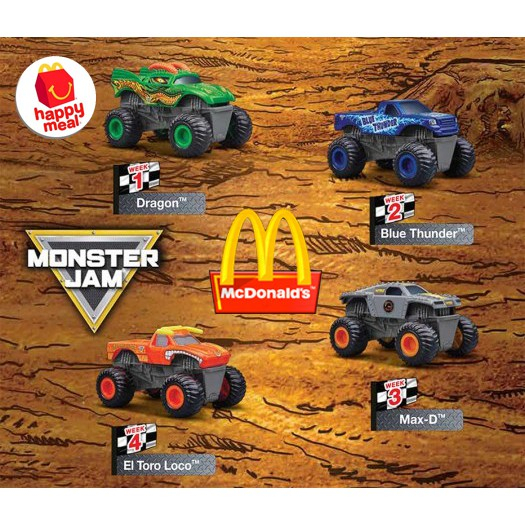 Monster jam happy meal 2018 on sale