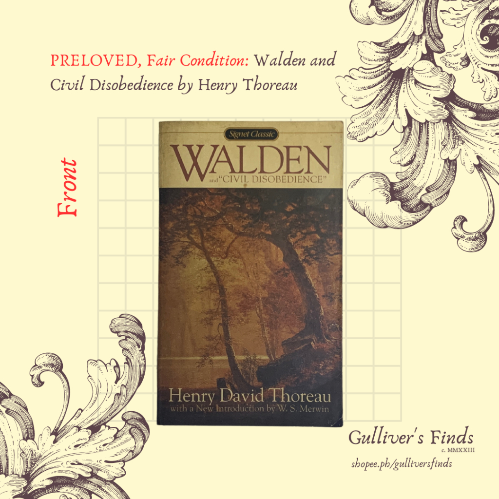 (Philosophy) Walden and Civil Disobedience by Henry David Thoreau ...