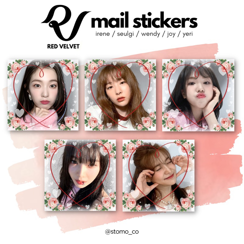 Red Velvet Mail Stickers | STOMO CO. || irene seulgi wendy joy yeri ...