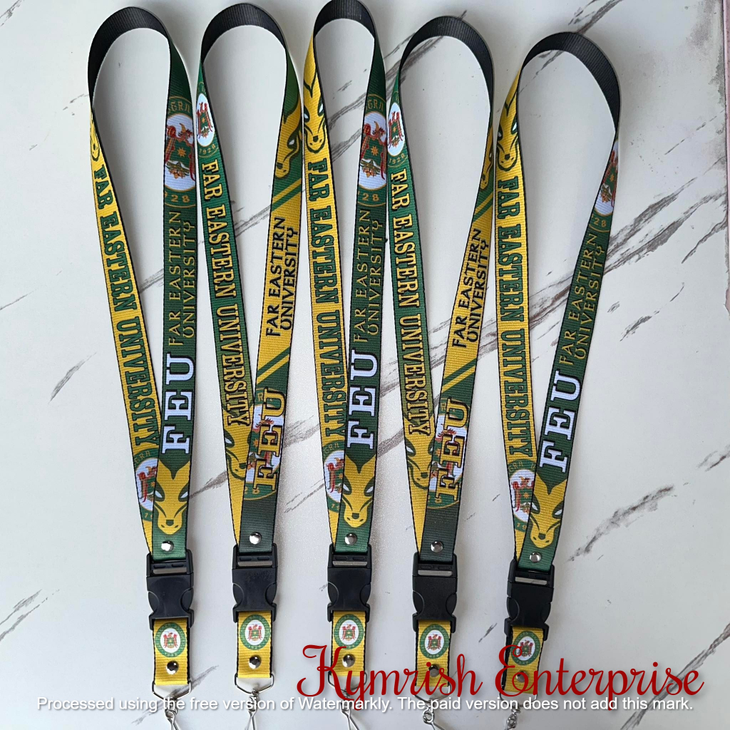 Far Eastern University FEU ||| Design ID Lace Lanyard Sling | Shopee ...