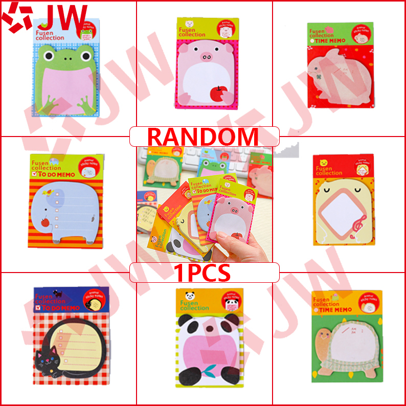 JW Cute animal sticky notes 20 time record sticky notes student/office ...