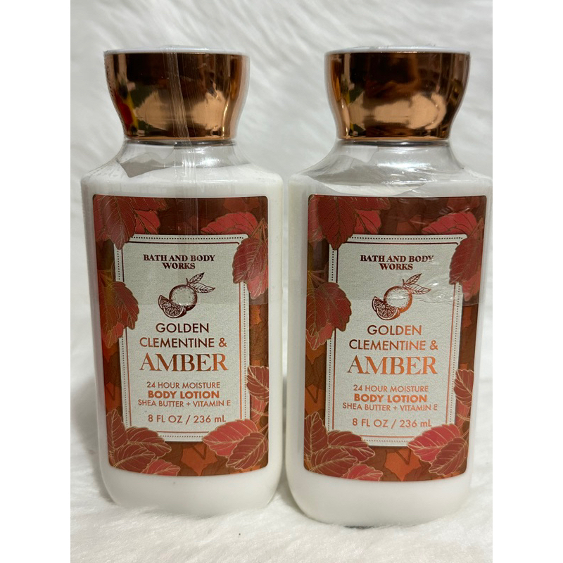 Golden Clementine & Amber Body Lotion Bath & Body Works Shopee