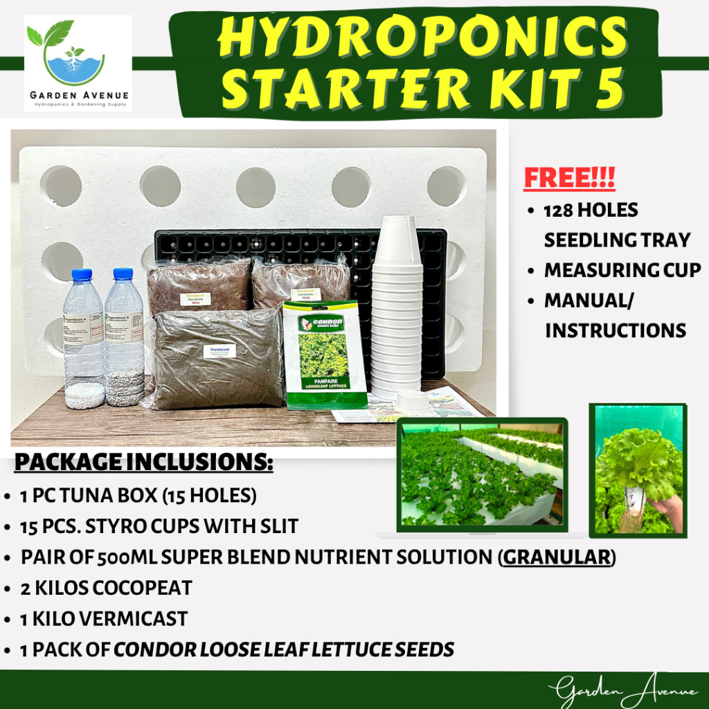 HYDROPONICS STARTER KIT 5 - (GRANULAR NUTRIENT SOLUTION/TUNABOX 15 ...