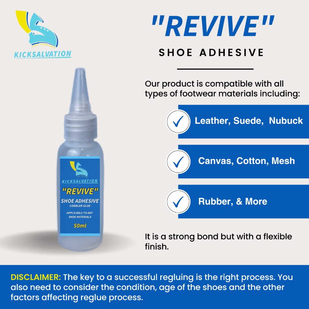 SHOE GLUE KICKSALVATION "REVIVE" COBBLER ADHESIVE Shopee Philippines