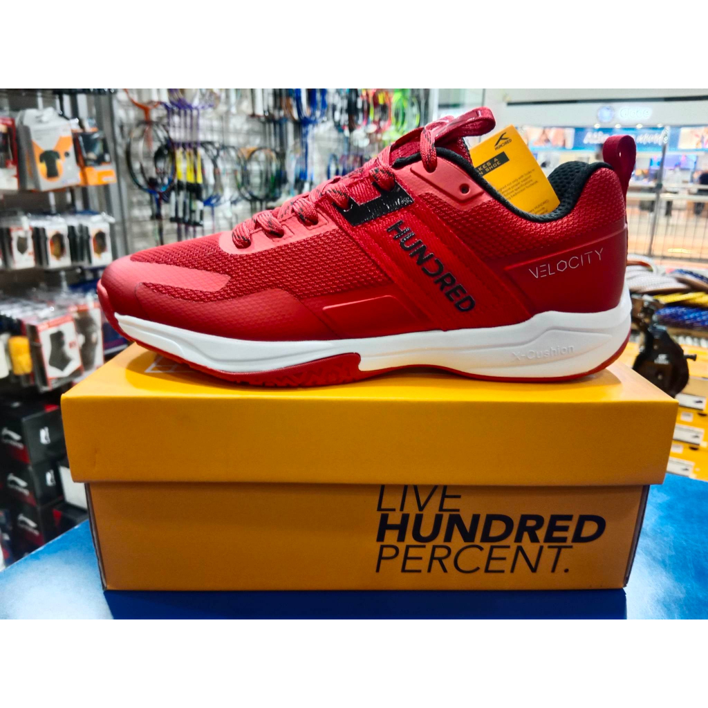 HUNDRED VELOCITY RED /BLACK ( BADMINTON SHOES ) Shopee Philippines