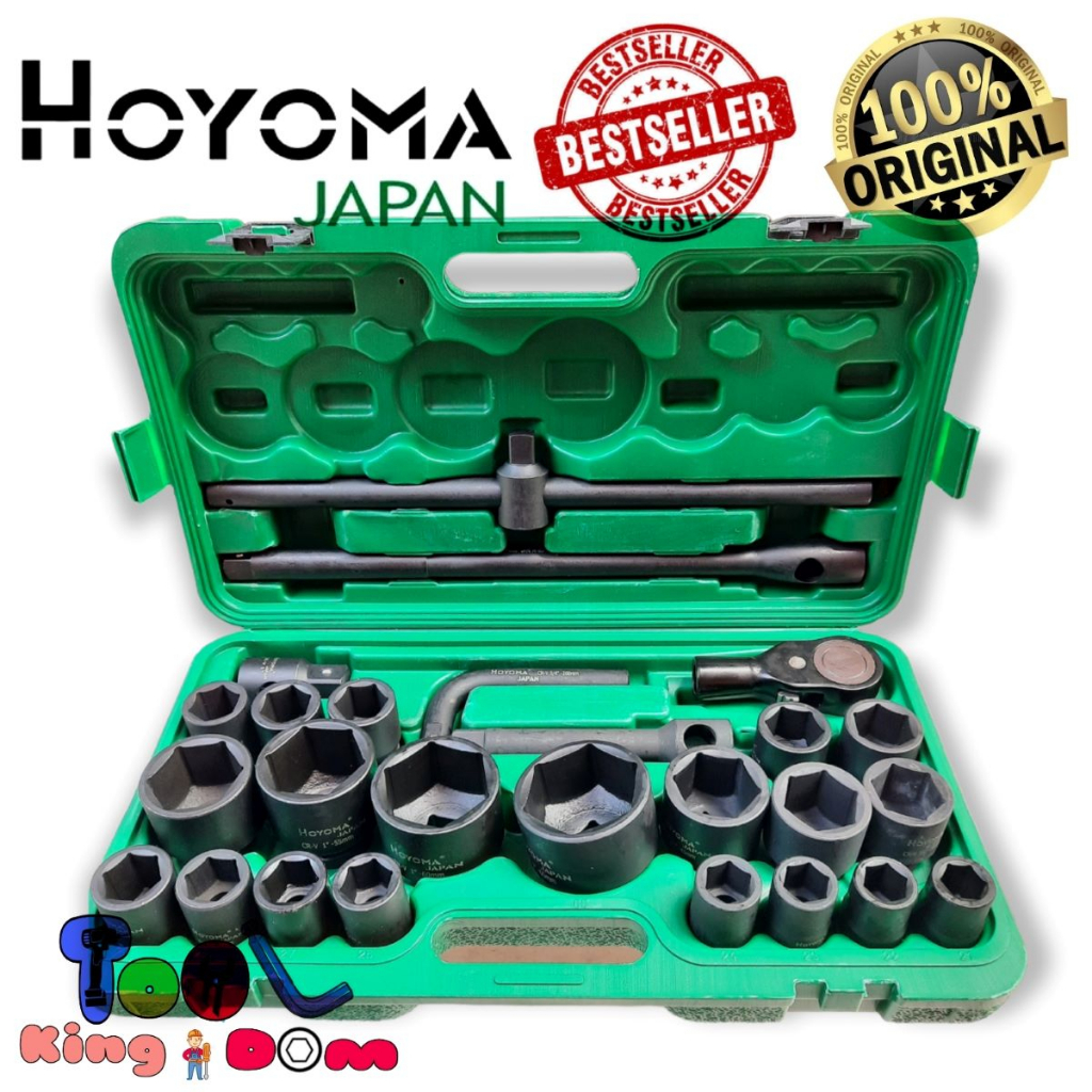 Hoyoma Japan Heavyduty 26 Pcs. Impact Socket Wrench Set 3/4