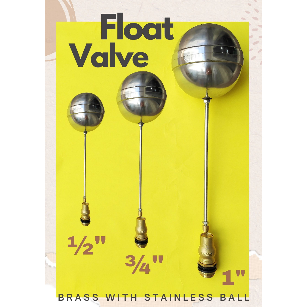 Float Valve for Water Tank Brass with Stainless Steel Ball Shopee