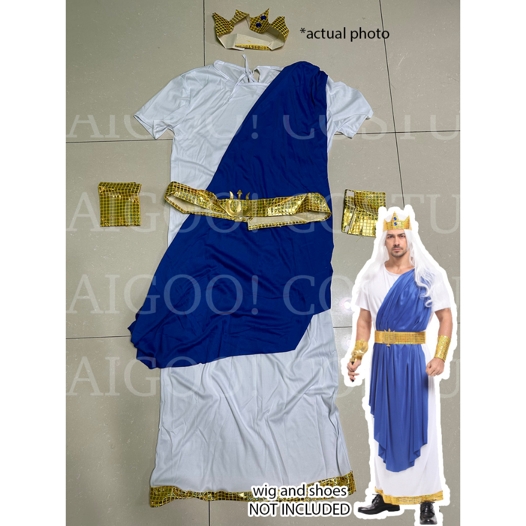 poseidon greek god costume