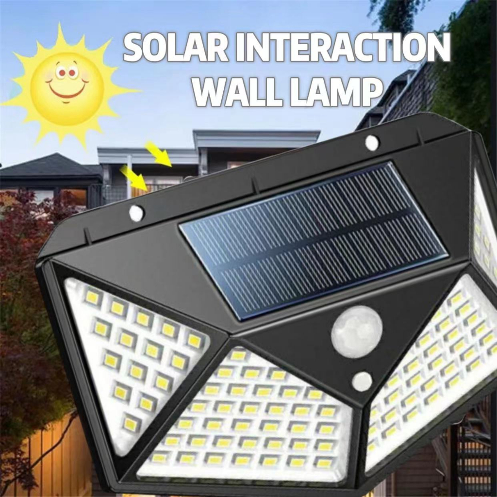 Solar Interaction Wall Lamp Human Body Induction Wall Courtyard Solar