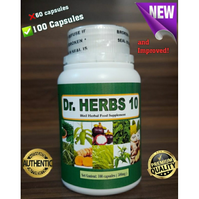 Dr. Herbs 10 Amazing Herbal Supplement Now! 100capsules Shopee