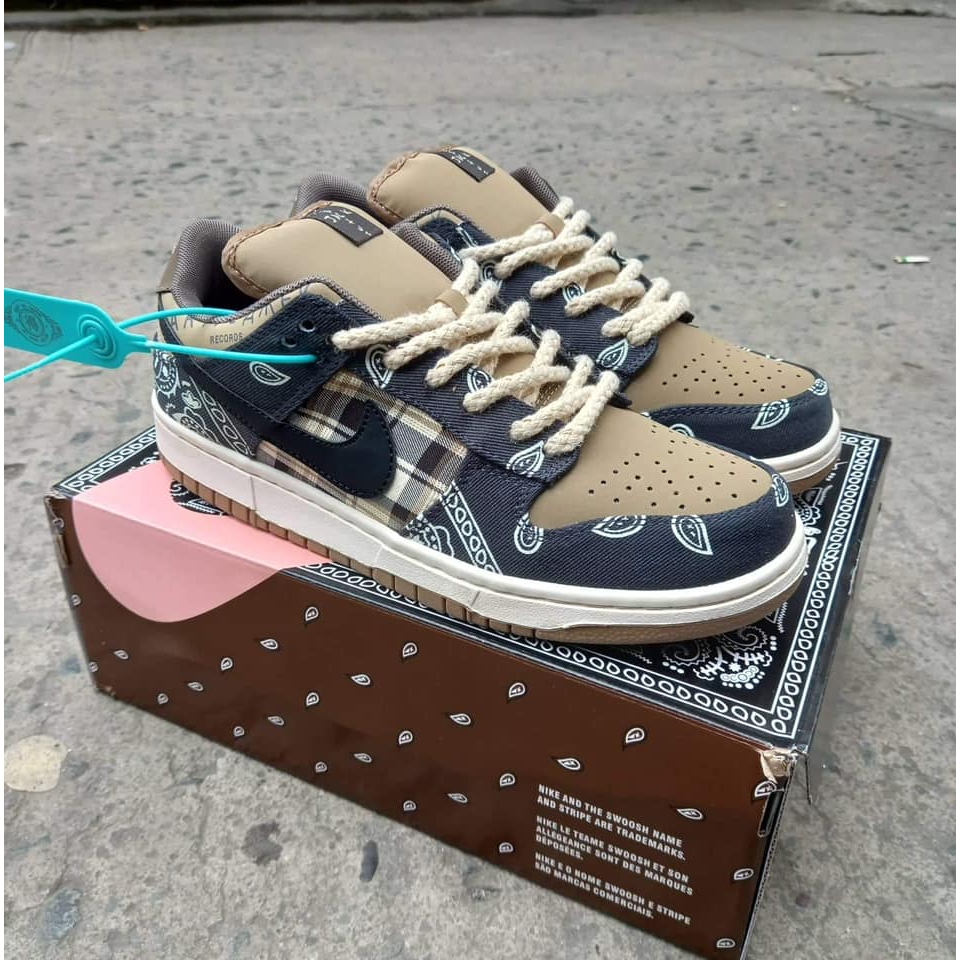 Travis Scott x SB Dunk "Bandana" (Highest Quality) Free Socks Shopee Philippines