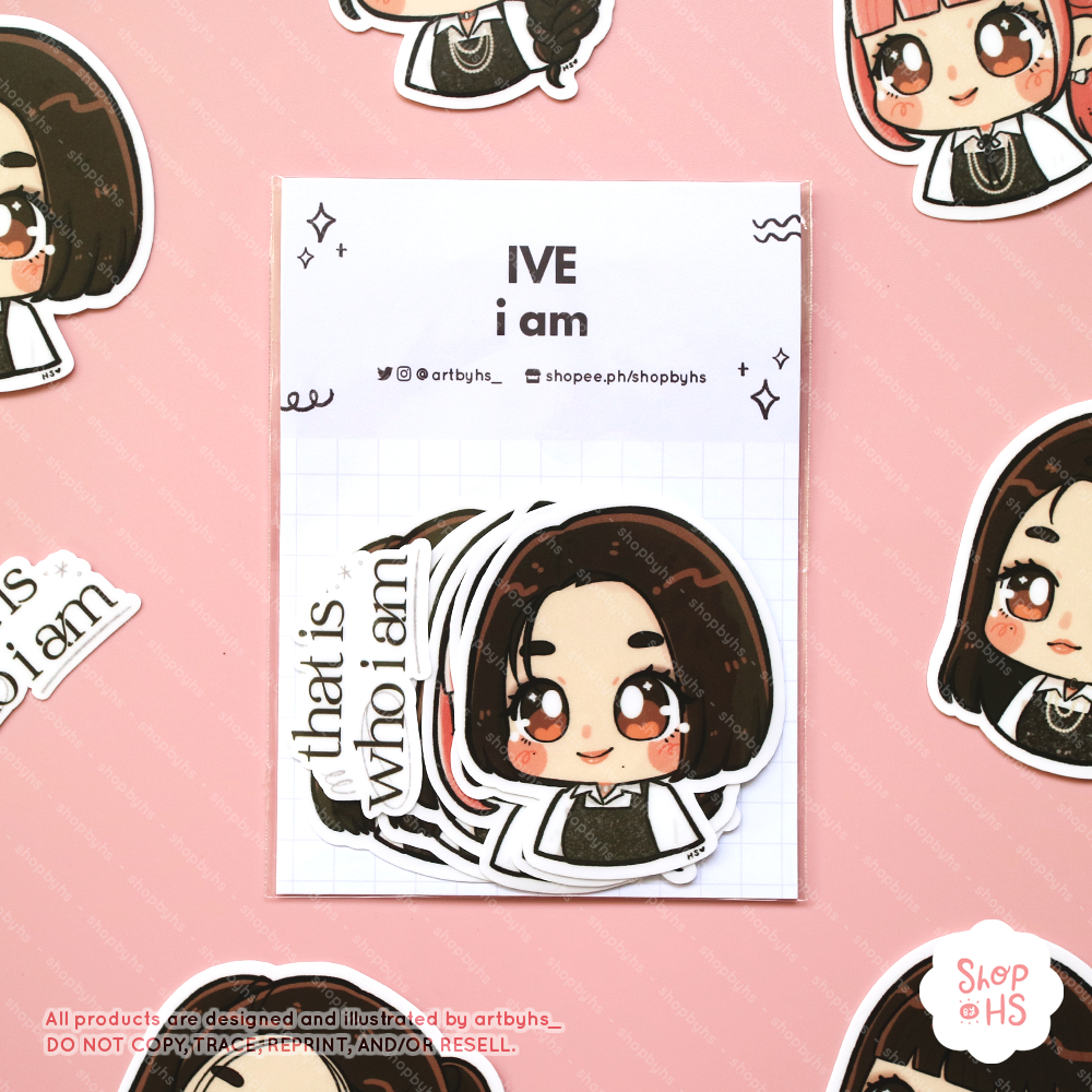 [Clearance] IVE I Am Vinyl Sticker Set | Shopee Philippines