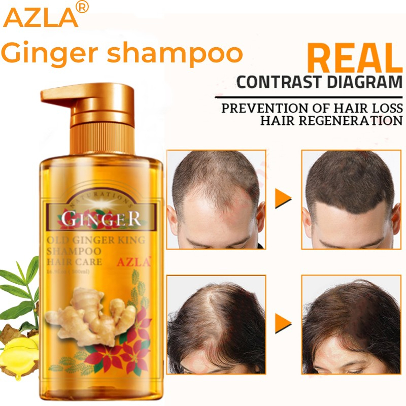 Azla Ginger Shampoo Anti-hair Loss Shampoo Rapid Regrowth Hair Anti 