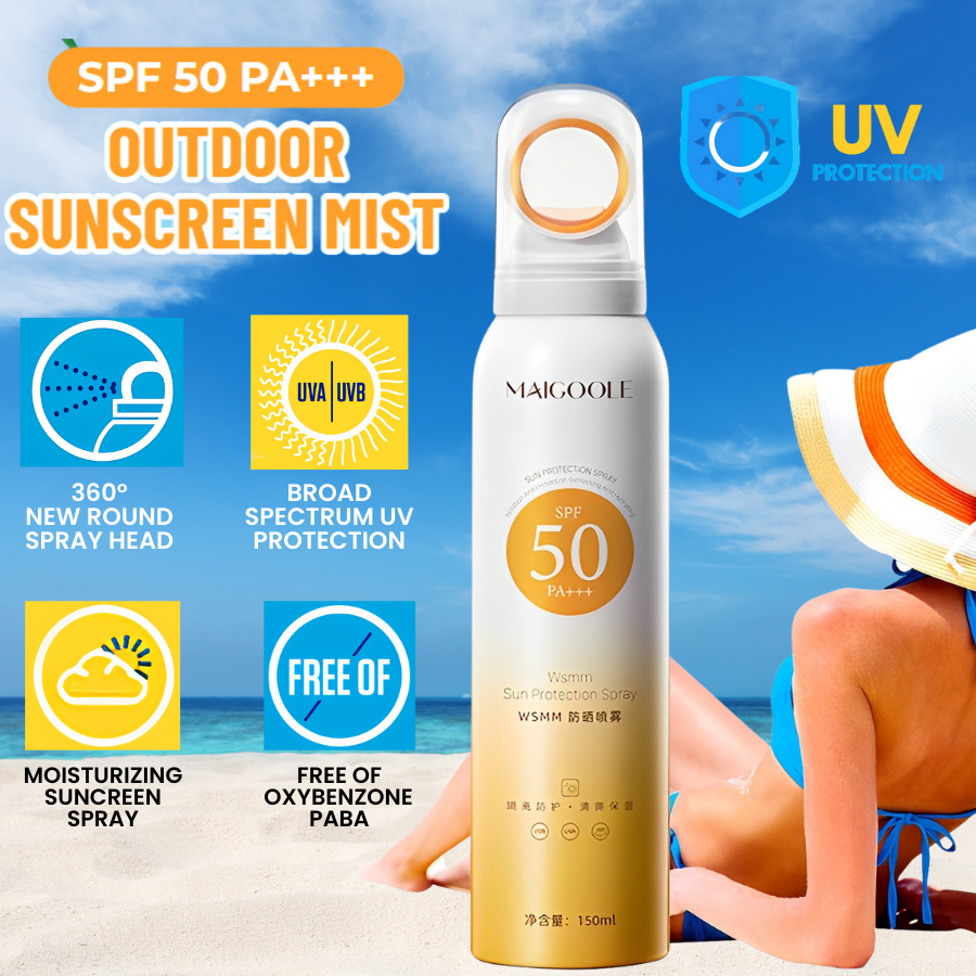 Maigoole Sunscreen Mist Spray Spf50 PA++++ Whitening Sunscreen Spray ...