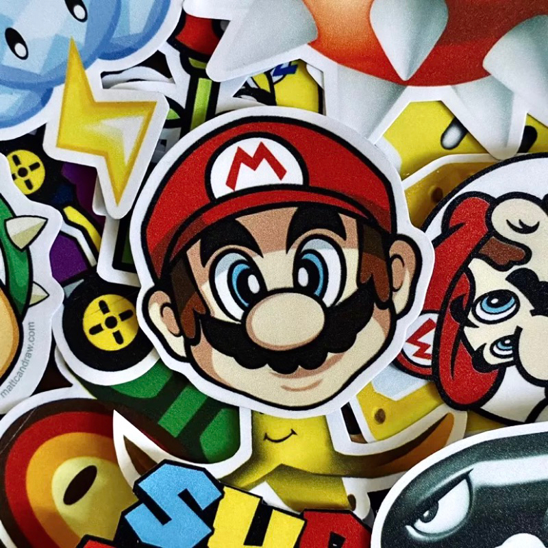 15PCS MARIO KART QUALITY STICKERS | Shopee Philippines