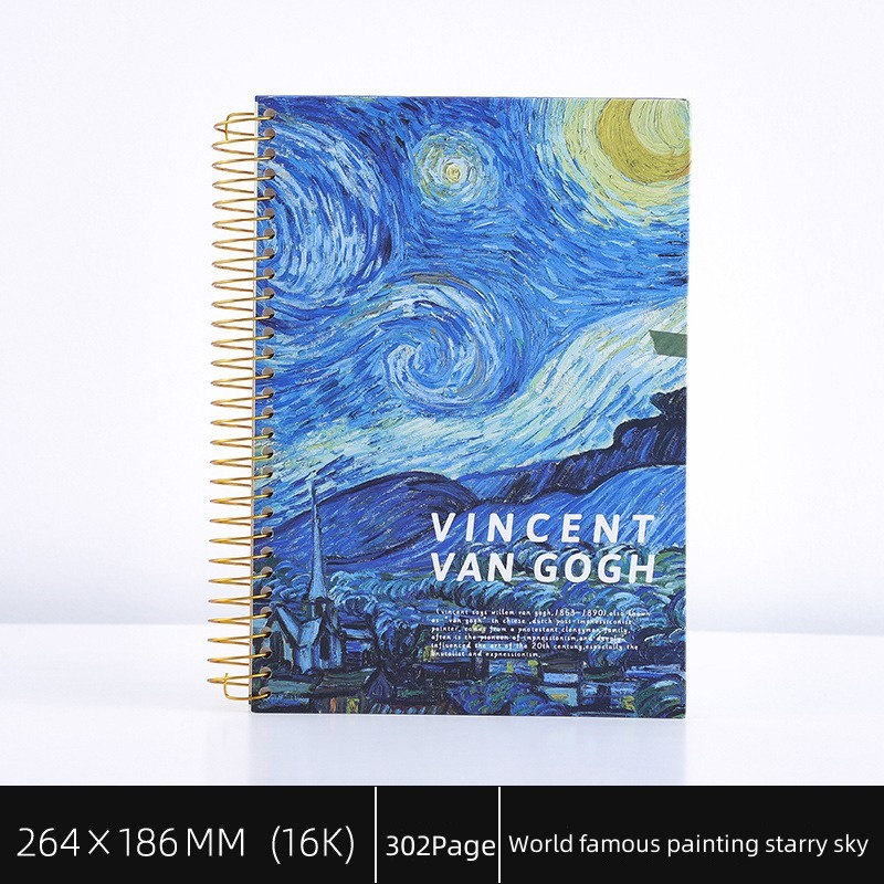 World-famous Painting Notebook Coil notebook aesthetic notebook school ...