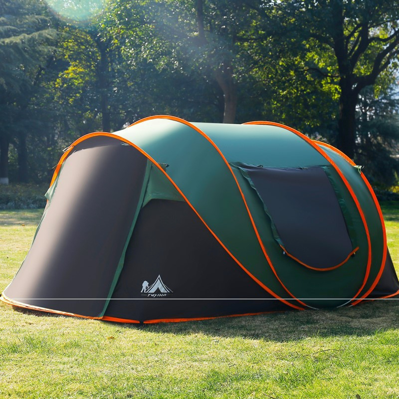 3-4P Fully Pop up Automatic tent Outdoor Indoor Multi-person Camping ...