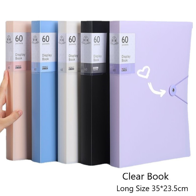 Clear Book Long Clear Folder Presentation Long Size Book File 