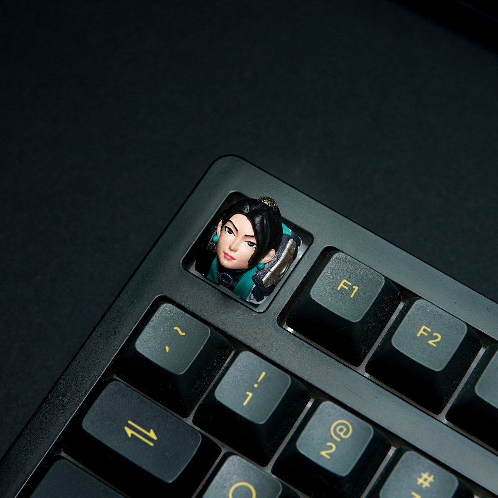 Valorant Sage artisan keycaps Mechanical keyboard Resin cast Shopee