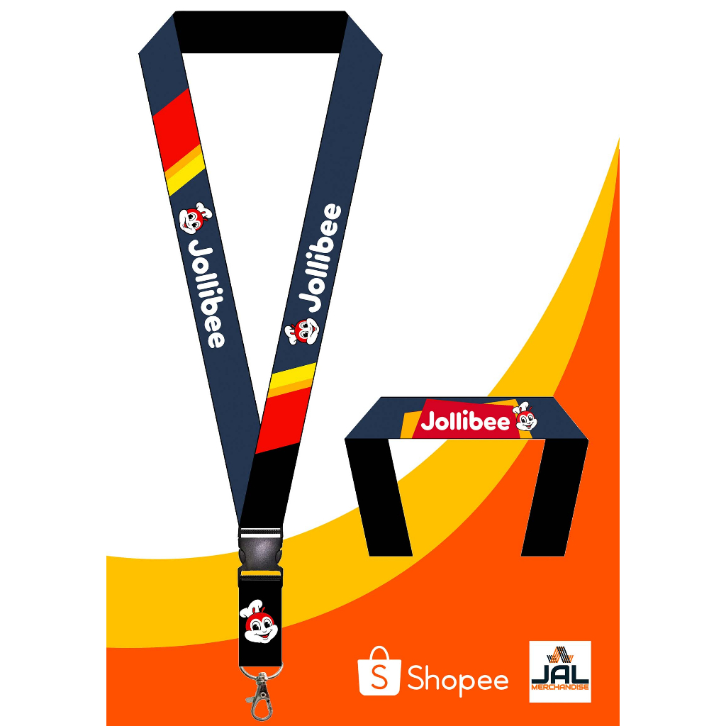 Jollibee ID lace / ID lanyard / ID sling | Shopee Philippines