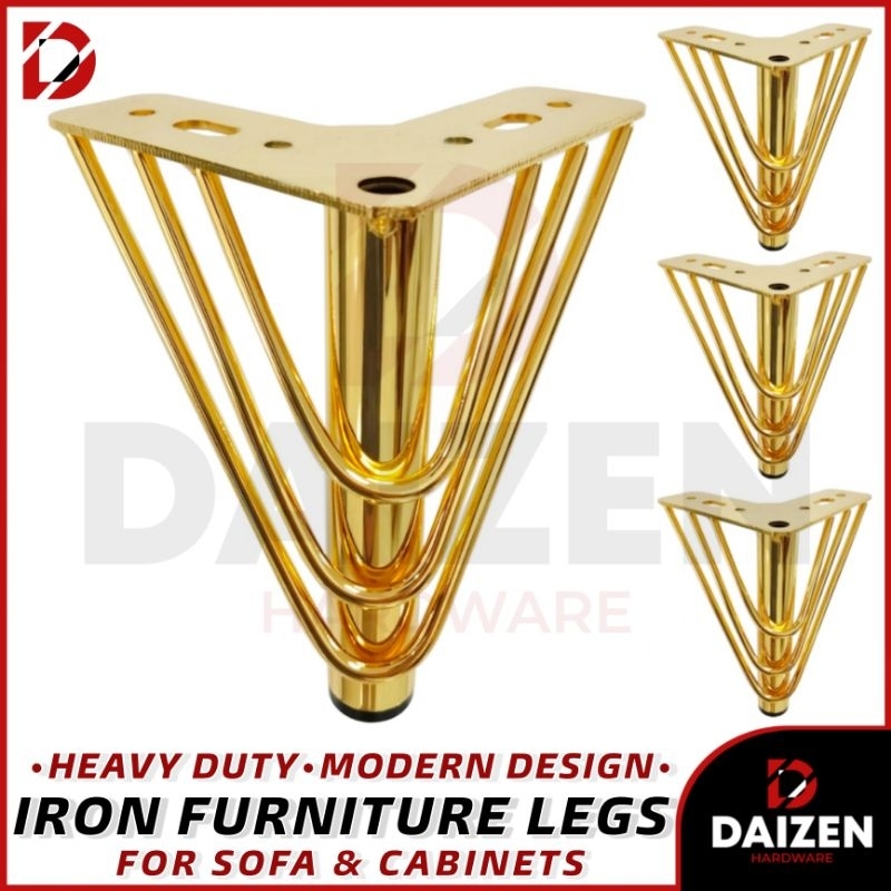 1pc Modern Design Iron Sofa Legs, Triangular Sofal Legs, Modern