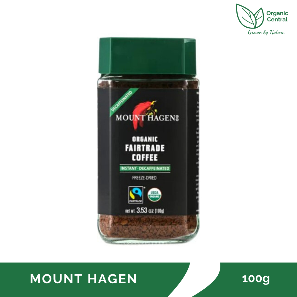 Mount Hagen Organic Fairtrade Decaffeinated Instant Coffee 100g
