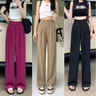 Korean LOOSE Fit High Waist Wide Leg Pants