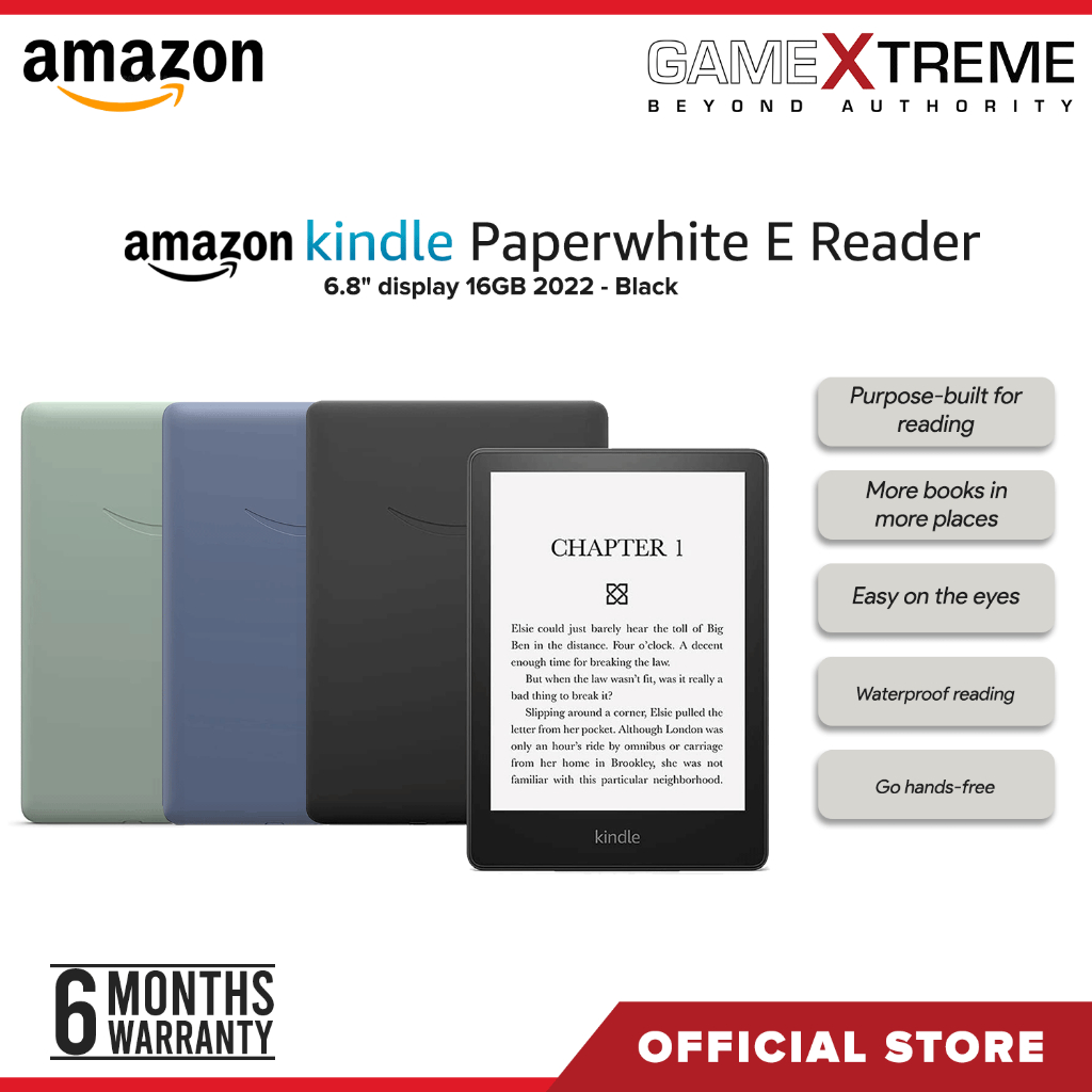 Amazon Kindle Paperwhite 16GB 11th Gen Waterproof with Adjustable Light Black Shopee Philippines