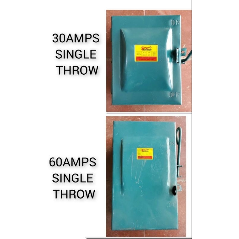 EVER SAFETY SWITCH BOX FUSE BOX 30A, 60A 2P250VSINGLE THROW SAFETY SWITCH FUSE BOX HEAVY DUTY