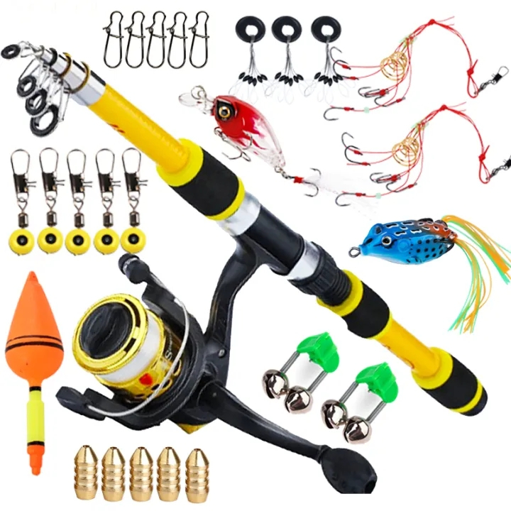 COD Fishing rod set original fishing rod and reel set fishing rods full