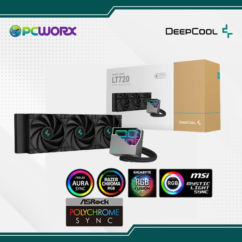 Deepcool R-LT720-BKAMNF-G-1 LT720 360mm AIO ARGB Liquid CPU Cooler ...