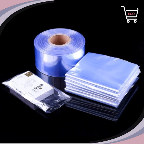 10meters Shrinkable Transparent PVC plastic heat shrink wrap Clear