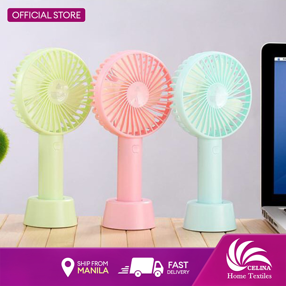 Celina Rechargeable Portable Hand Fan (Random Color) | Shopee Philippines