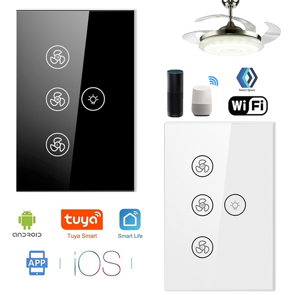 HAOQIYI Wifi Ceiling Fan Light Smart Switch For Ceiling Fan with