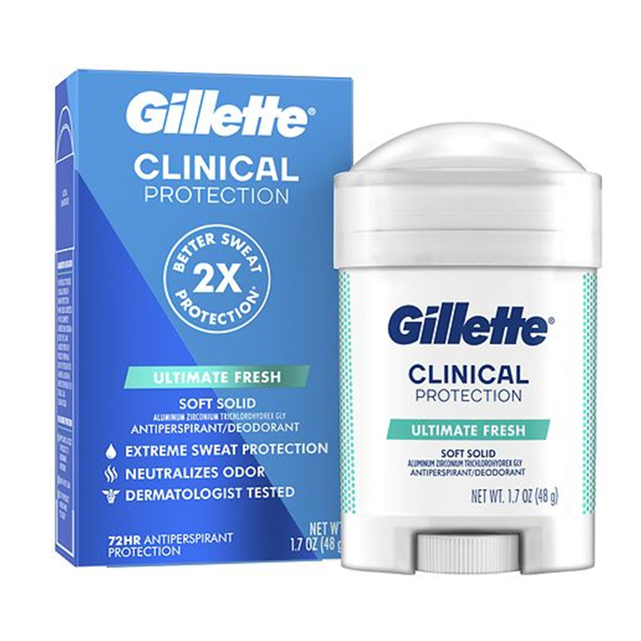 Gillette Clinical Protection Soft Solid Antiperspirant Deodorant