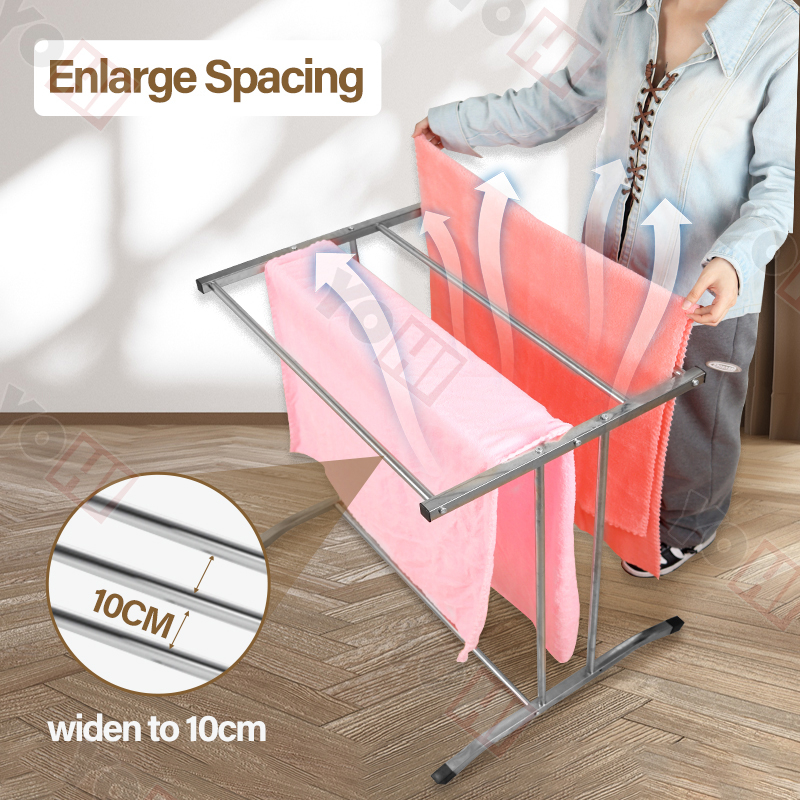 Stainless Steel Towel Hanger Rack Clothes Drying Rack Indoor And
