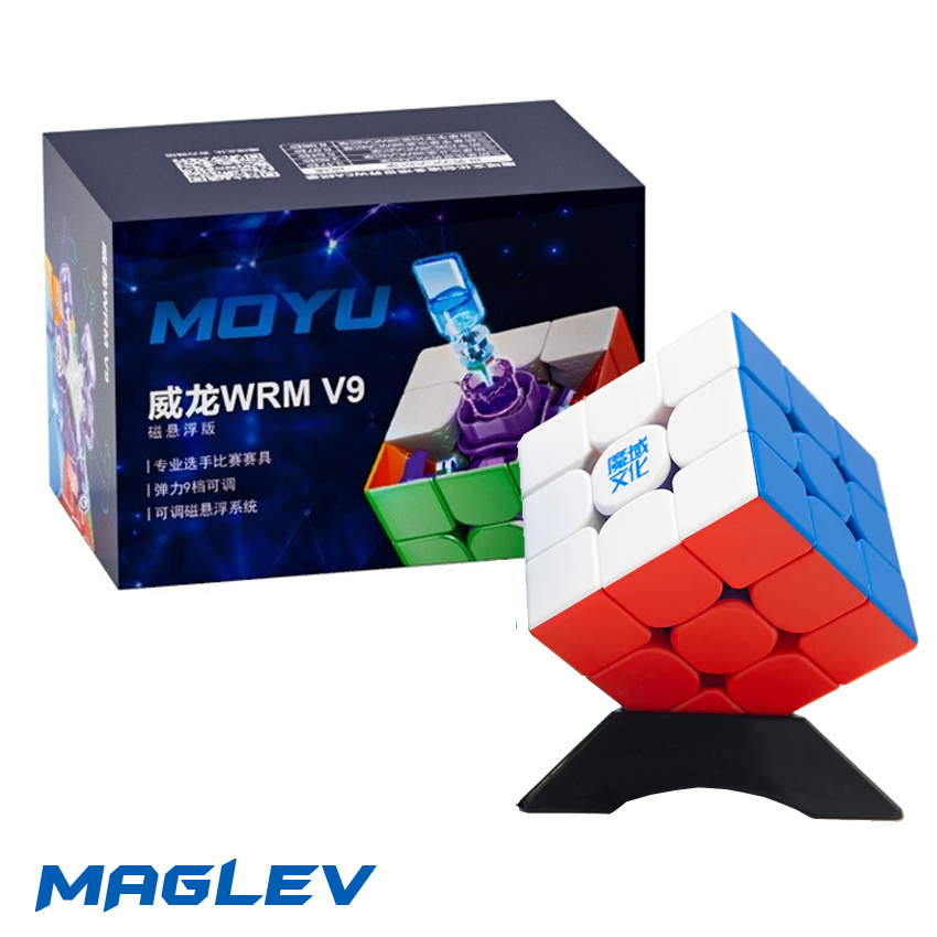 MoYu WeiLong WRM V10 3x3x3 M versione 3x3 55.5mm Speed Magic Puzzle Cube Stickerless MY8293 con supporto cubo e custodia