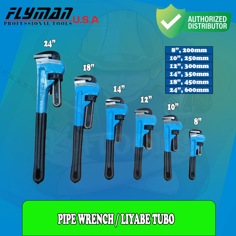 KATOOLS - Flyman Pipe Wrench Yabe Tubo 8/10/12/14/18/24 Inches Perfect ...