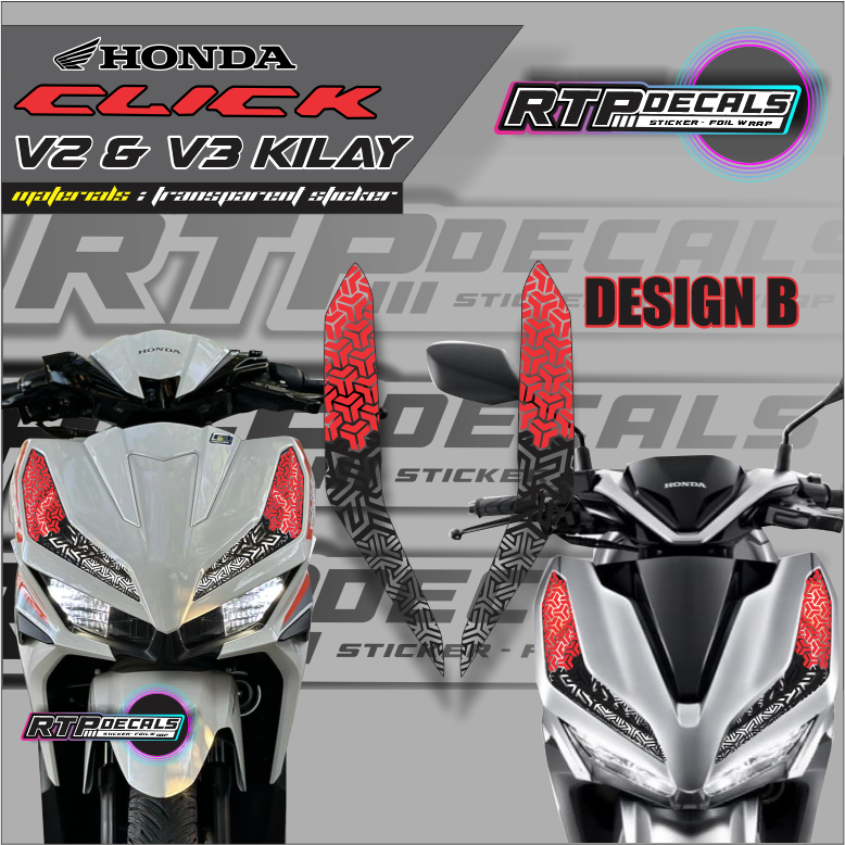 Kilay Sticker(Winker) For Click V2 & V3 (Left and Right) | Shopee ...