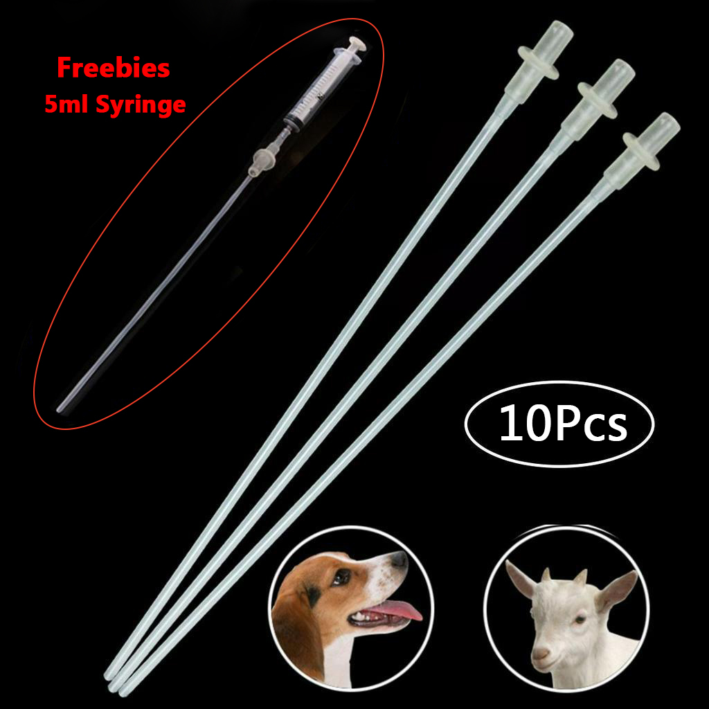 10Pcs Disposable Breeding Rod Flexible Breeding Catheter Tube With 5ML ...