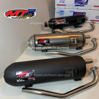 MT8 Pipe AEROX 155 V1 | Stainless tip / Black Tip V3 / Ratlook | Aerox ...