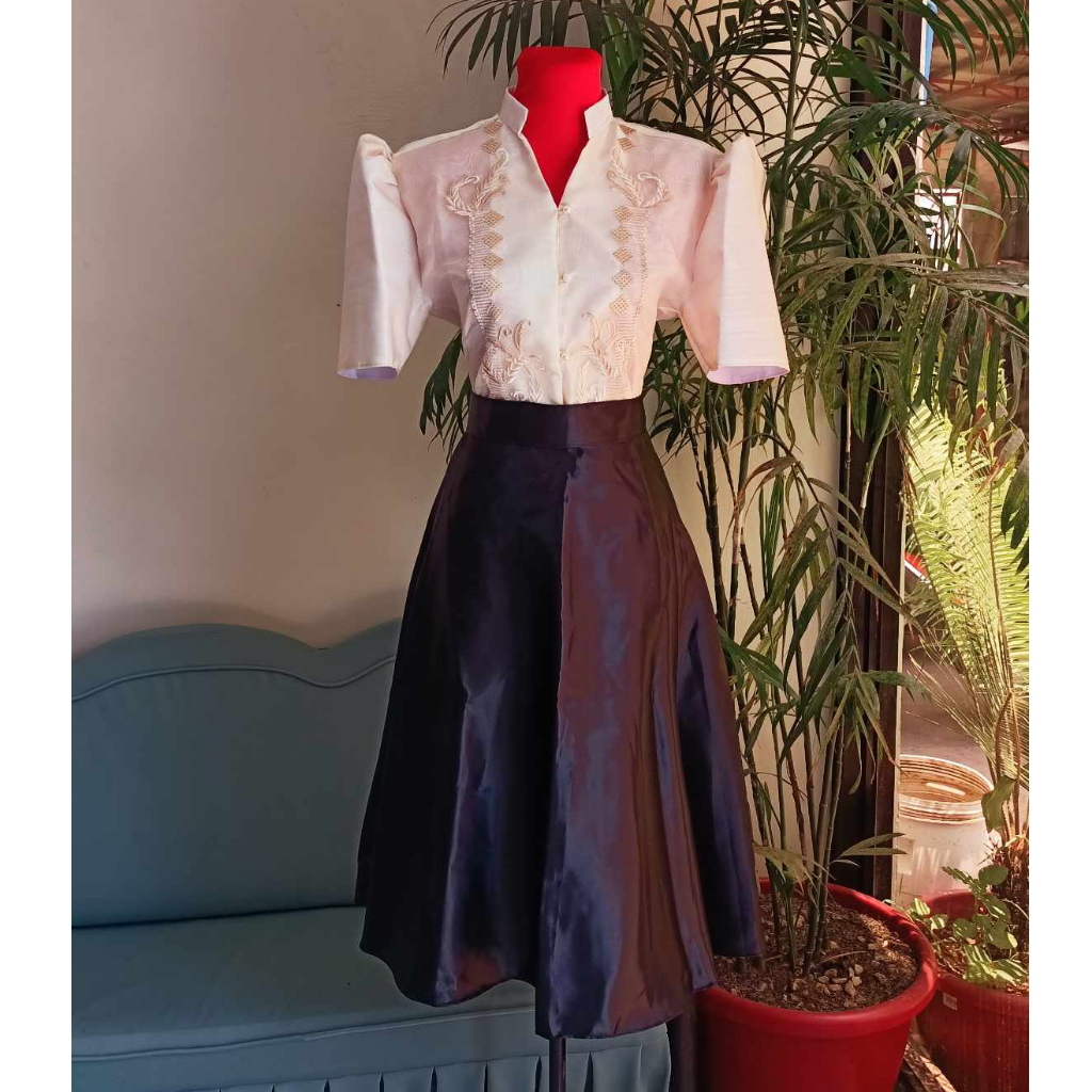 Filipiniana dress Maria Clara Pina Organza | Shopee Philippines