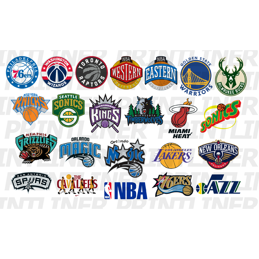 NBA TEAM LOGO STICKER (LAMINATED AND WATERPROOF) | Shopee Philippines