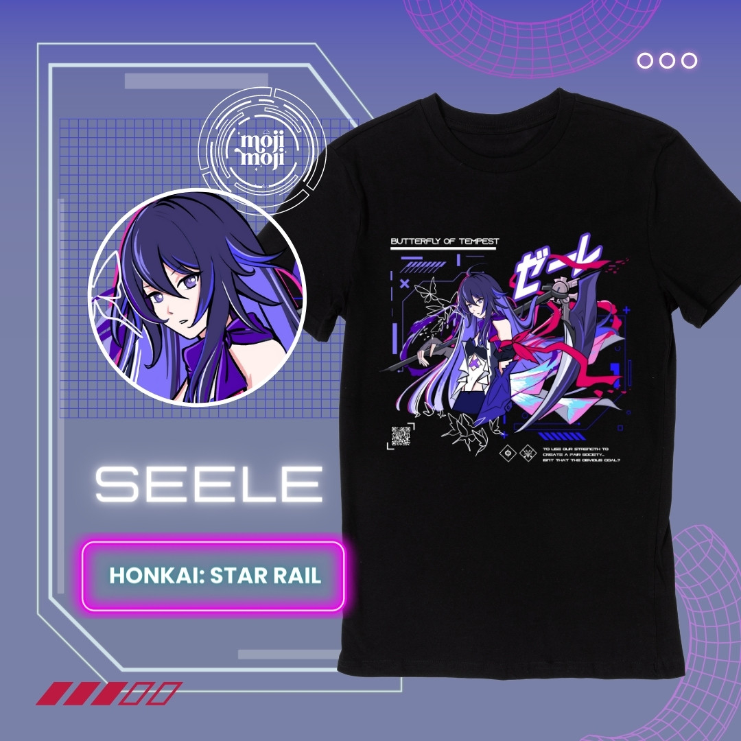 HONKAI: STAR RAIL Seele Shirt in Black / Gray / Khaki / Navy | Shopee ...