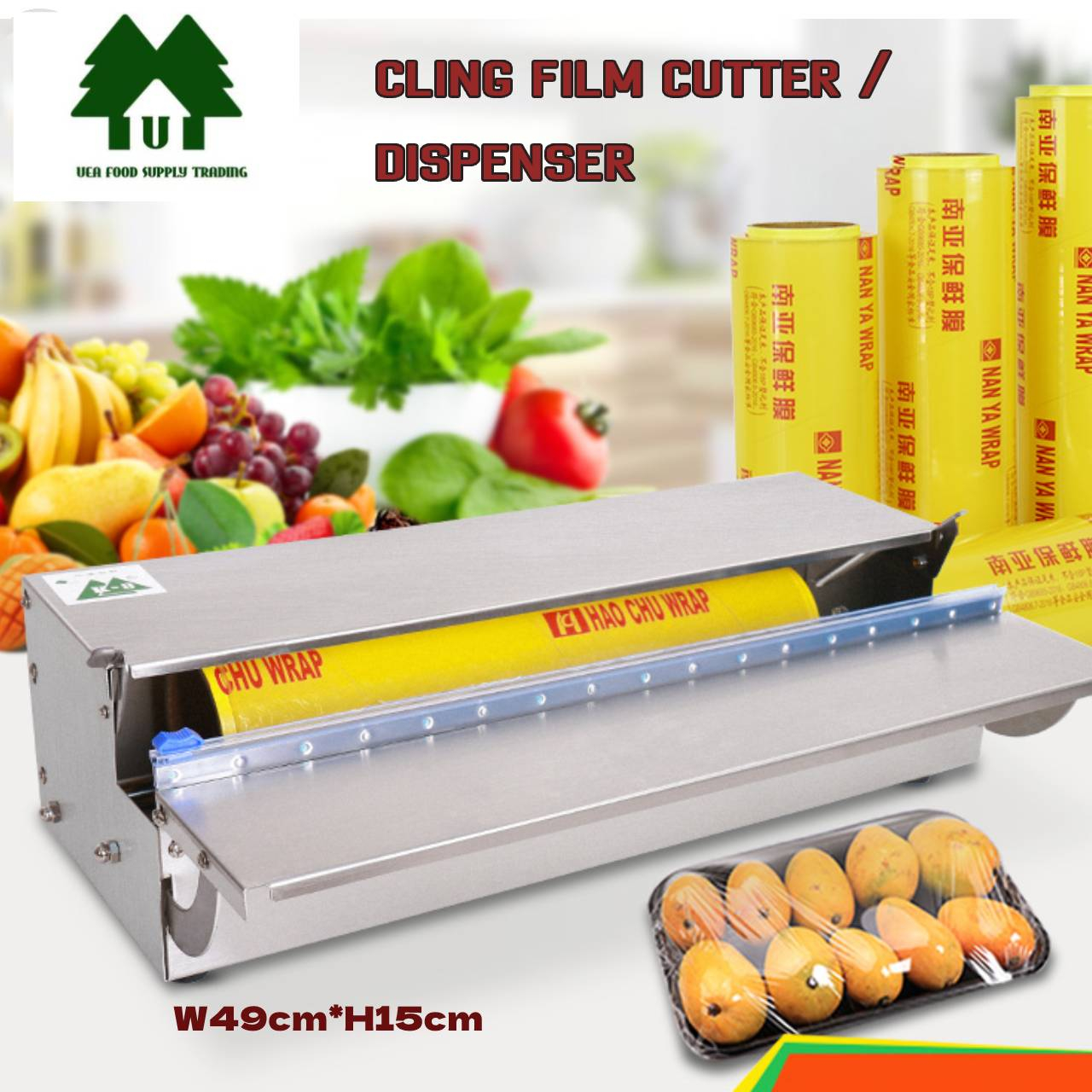 Stainless Cling Film Cutting Tools / Household Plastic Wrap Cutter ...