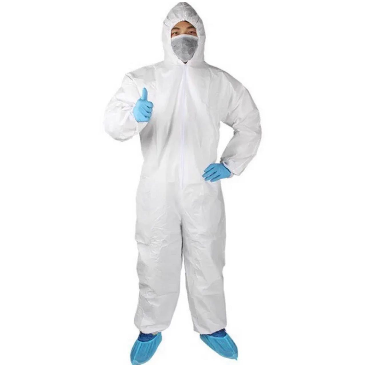 TYVEK PPE Suit Protective clothing, hooded, dust-proof, non-woven ...